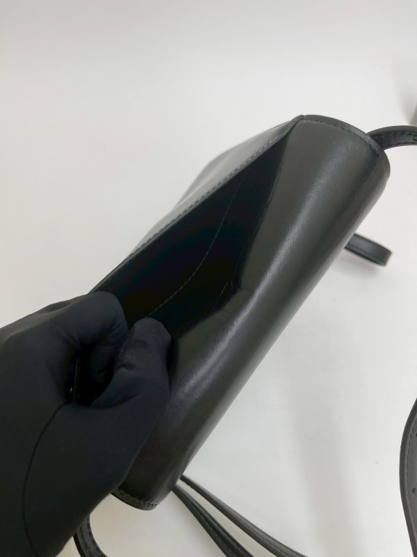 【9成新】BALENCIAGA 金屬B Logo風琴小方包 