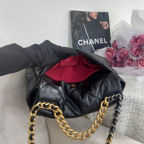 【12期0利率】CHANEL 19大型口蓋包【台灣購證】【98成新】【現金價】 