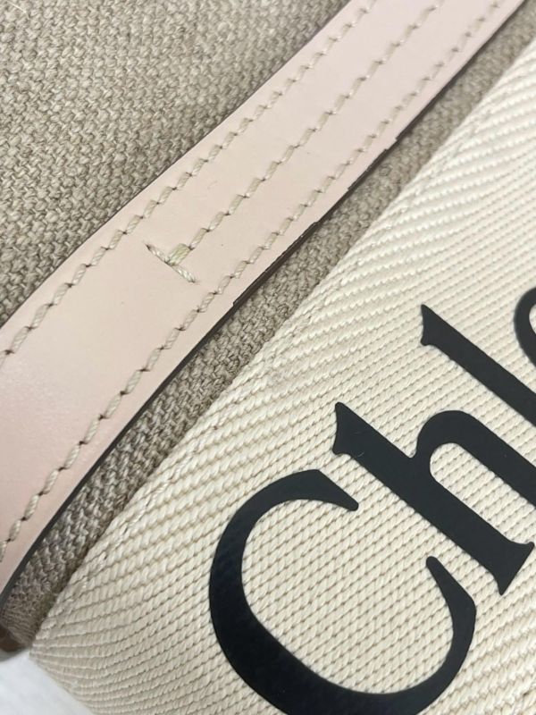【9成新】Chloé 中號Woody Tote Bag 粉 