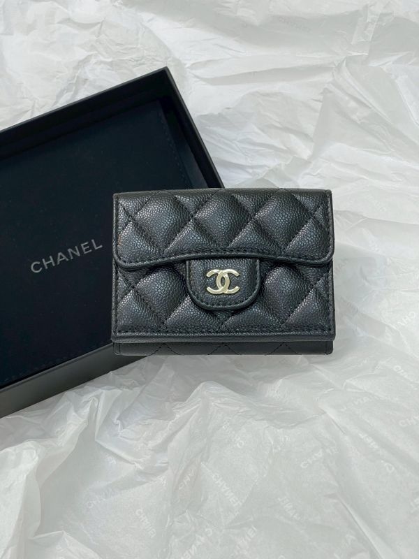 【全新品】CHANEL  COCO迷你雙層三折短夾 