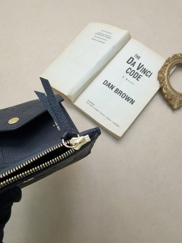 【未使用閒置品】LV Victorine 錢包 黑壓紋 