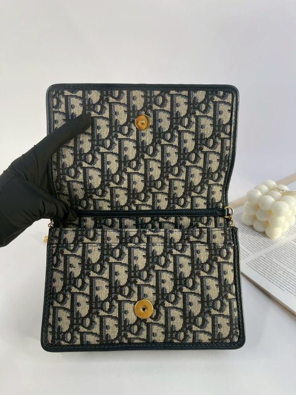 【95成新】DIOR 老花二合一腰包 