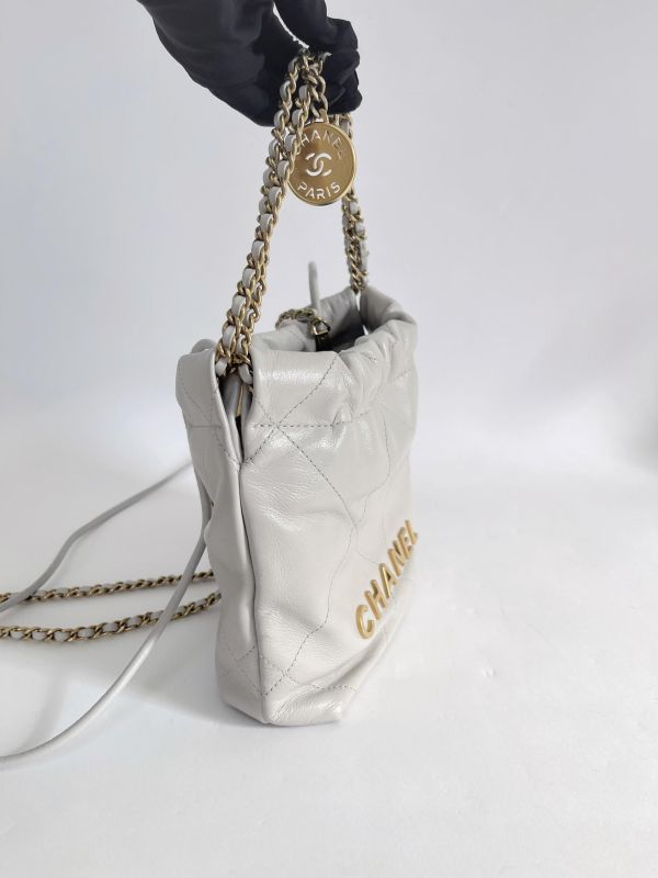 【95成新】CHANEL 22 迷你束口包 