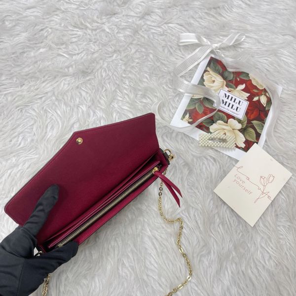 【12期0利率】 LV LV Félicie Pochette 舊款老花三合一 (非絨布內裡)【95成新】 