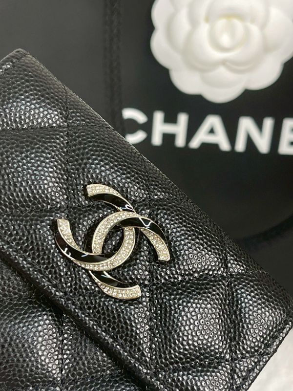【分期0利率】CHANEL 23S 迷你雙層三折短夾【全新品】 