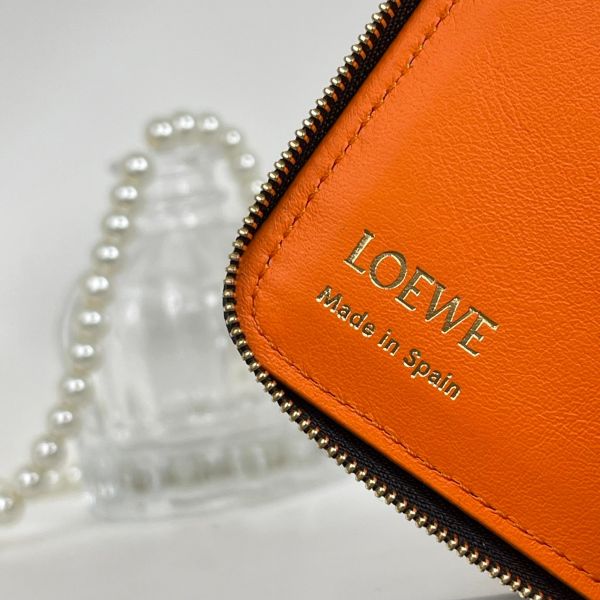 【12期0利率】LOEWE 拉鍊對開短夾【全新閒置】 