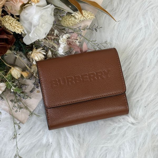 【12期0利率】BURBERRY  零錢袋雙折短夾【九成新】 