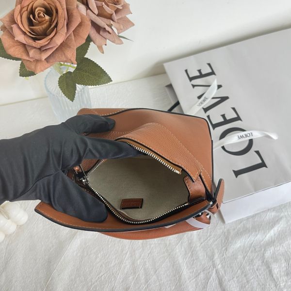 【12期0利率】LOEWE MINI  PUZZLE 焦糖色【24年台灣購證】【99成新】 