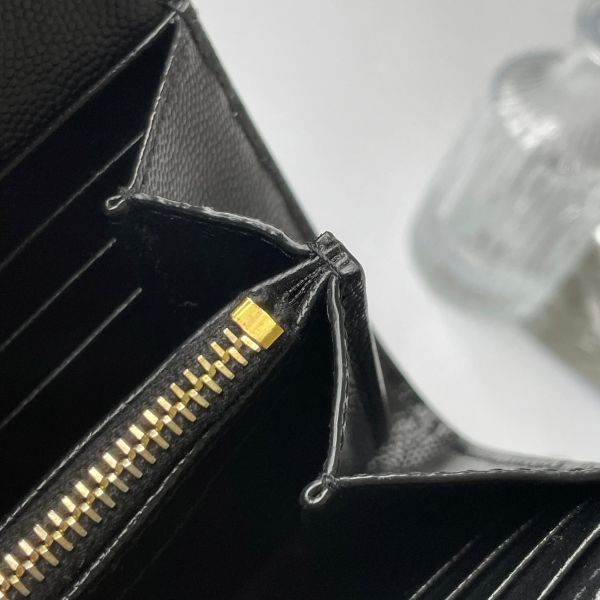 【12期0利率】YSL MONOGRAM 魚子醬信封長夾 【9成新】 
