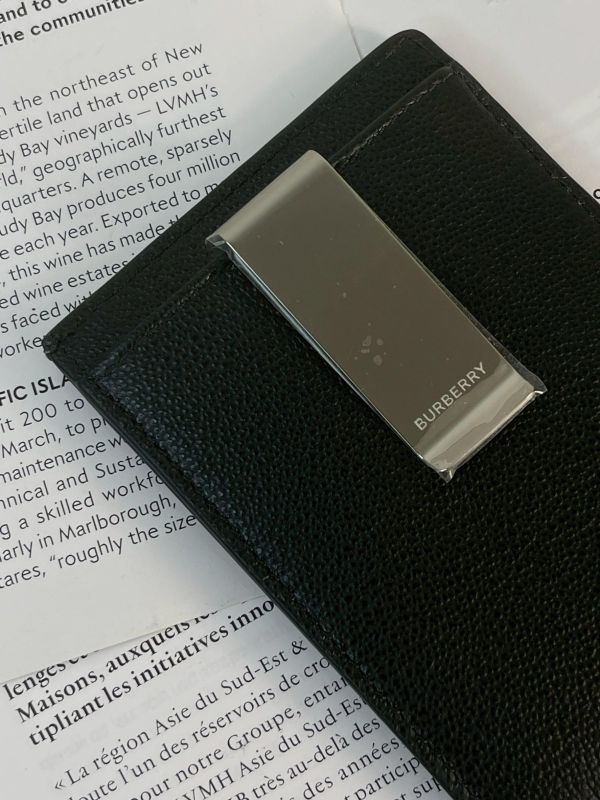 【全新品】BURBERRY 牛皮附鈔票夾卡包 