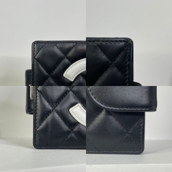【85成新】【12期0利率】CHANEL 康朋鈕扣短夾A26720 