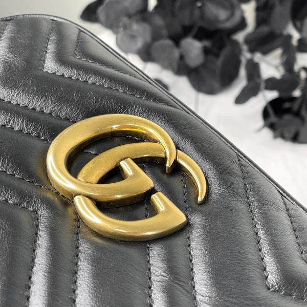 【12期0利率】GUCCI GG Marmont 相機包【9成新】 