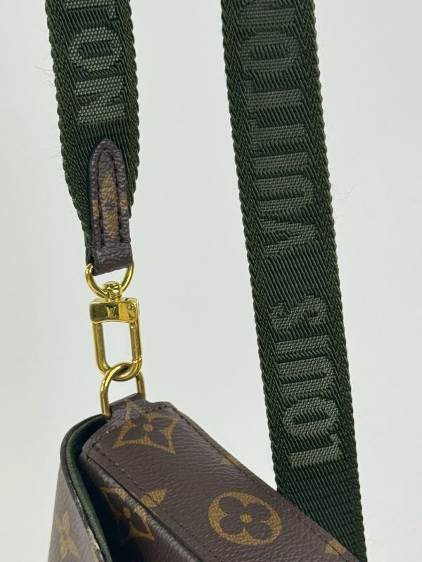 【分期0利率】LV Félicie Strap & Go 卡其綠【85成新】 