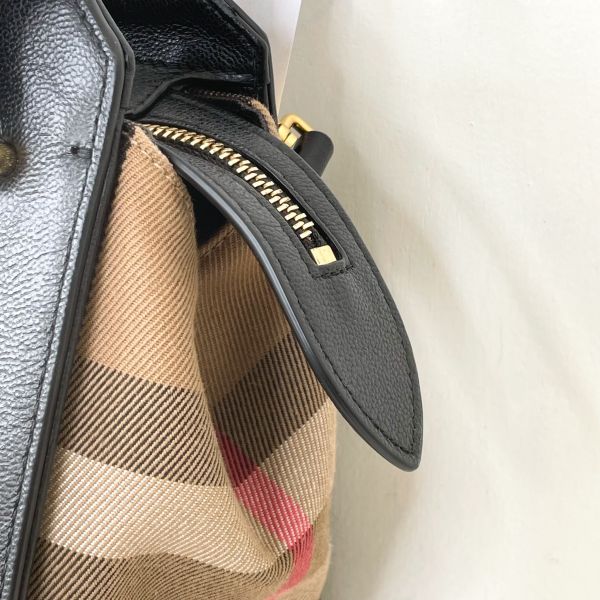 【12期0利率】Burberry 拼接格紋手提側背兩用包【9成新】 