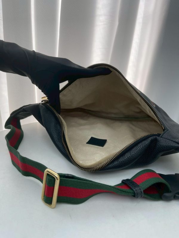 【85成新】GUCCI 皮革腰包  大號 