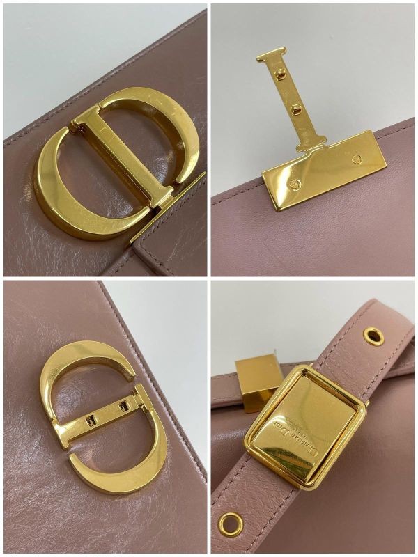 【9成新】DIOR 30 MONTAIGNE 中號 乾燥玫瑰粉 