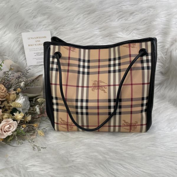 【12期0利率】BURBERRY戰馬牛皮Haymarket 單肩包【全新閒置】 