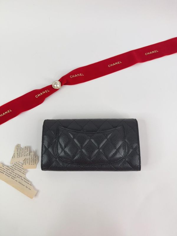 【全新品】CHANEL COCO 經典翻蓋長夾 