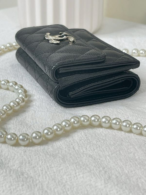 【分期0利率】CHANEL 23S 迷你雙層三折短夾【全新品】 