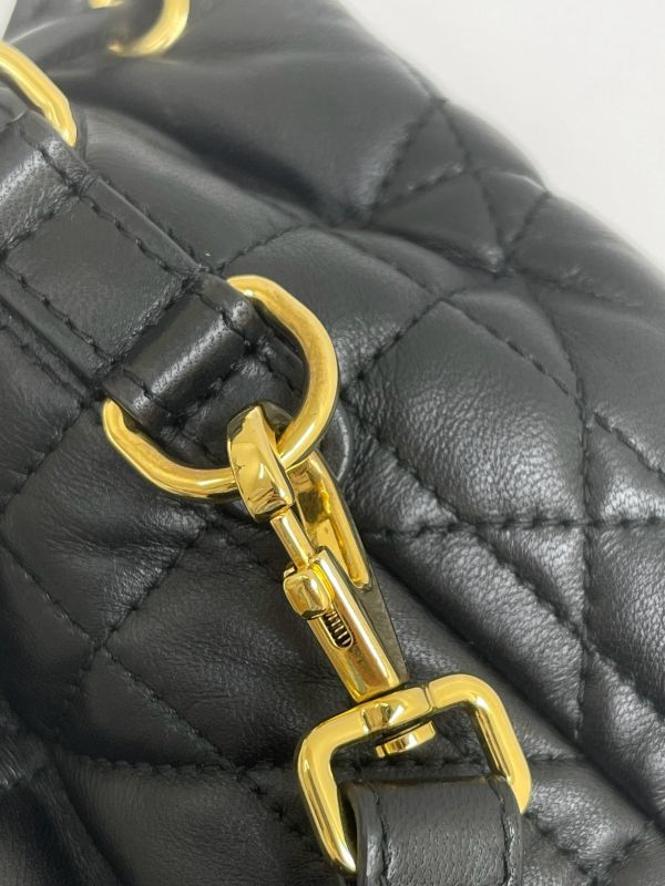 【95成新】DIOR CARO 騰格紋水桶包 