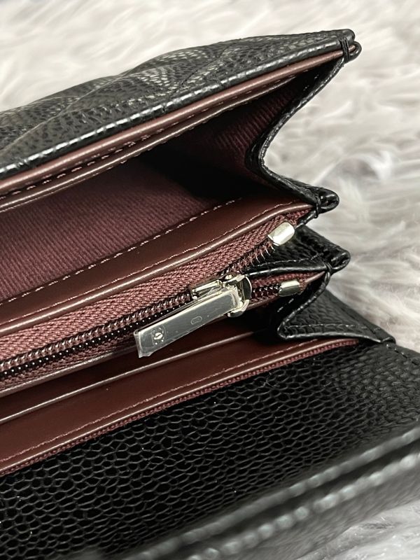 【分期0利率】CHANEL COCO 經典翻蓋長夾 黑銀【全新品】 