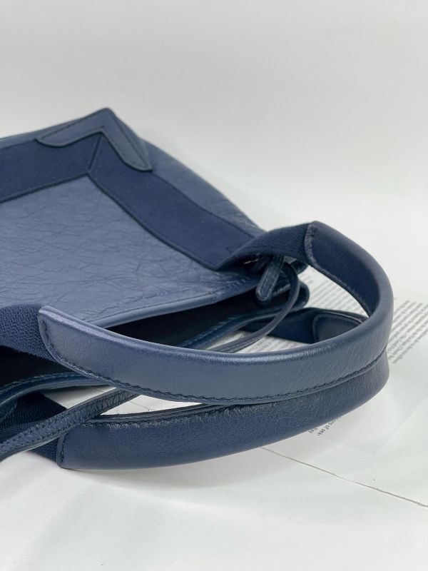 【95成新】BALENCIAGA NAVY CABAS XS 羊皮款 