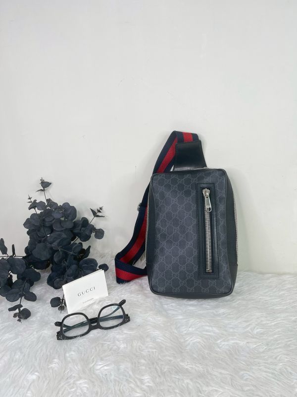 【分期0利率】GUCCI GG Supreme 腰包 【85成新】 