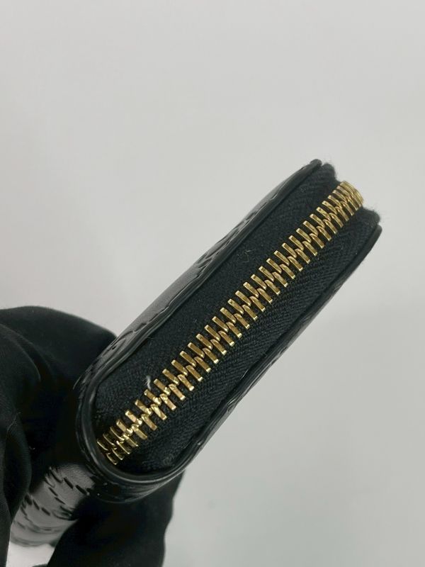 【95成新】GUCCI GG壓紋拉鍊零錢卡包 
