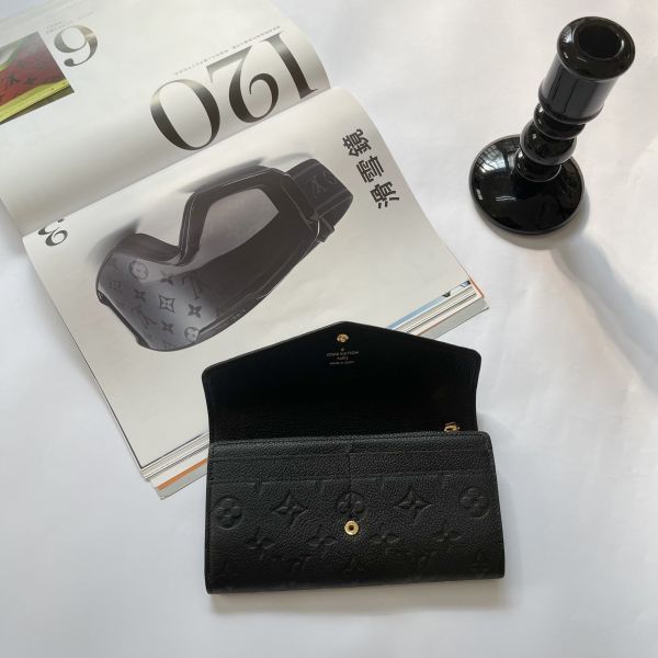 【12期0利率】LV Sarah 老花信封長夾【95成新】 