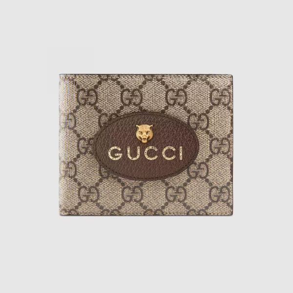 【12期0利率】【全新品】GUCCI Supreme虎頭8卡短夾【現金價12000】 