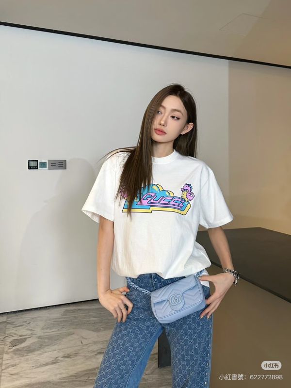 【95成新】GUCCI GG馬夢絎縫皮革鍊帶腰/肩背包 