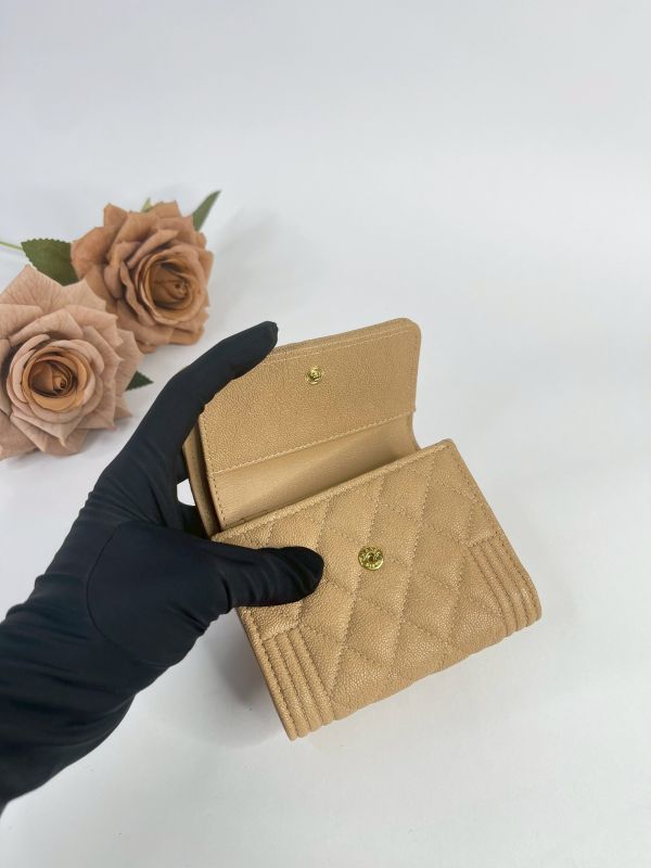 【99成新】CHANEL  BOY 三折短夾 