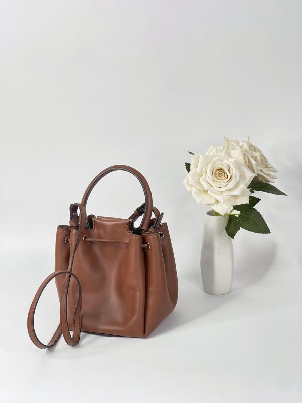 【99成新】BURBERRY 抽繩水桶包 