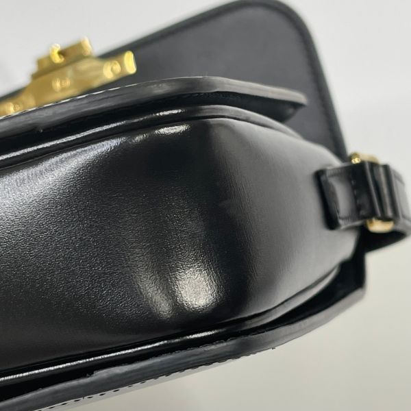 【12期0利率】CELINE TEEN TRIOMPHE亮澤牛皮革手袋【23年1月巴黎購證】【95成新】 