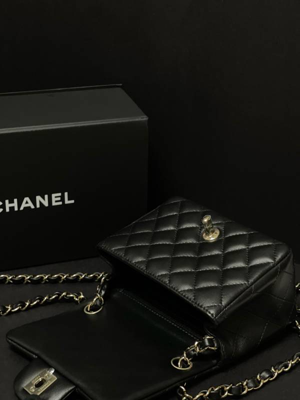 【分期0利率】Chanel 方胖子 淡金扣小羊皮 保卡版 