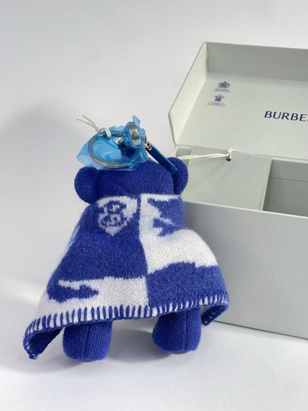 【全新品】BURBERRY Thomas Bear 羊毛混紡鑰匙扣 