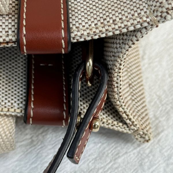 【12期0利率】Chloé 背帶款小號 Woody Tote Bag 焦糖色【95成新】 