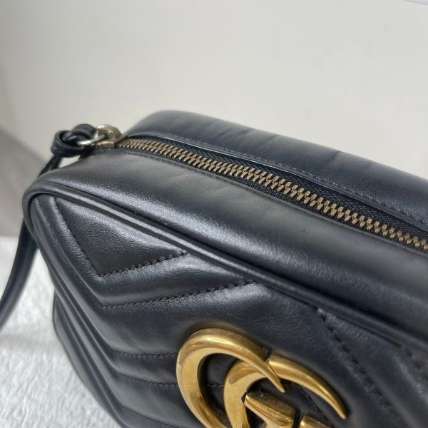 【12期0利率】GUCCI Marmont 相機包黑金【9成新】【現金價】 