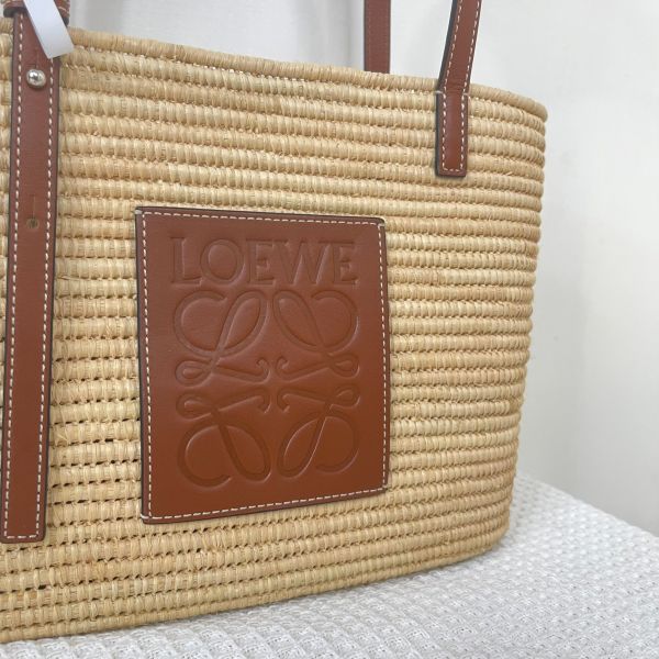 【12期0利率】LOEWE 手提肩背草編包【9成新】 