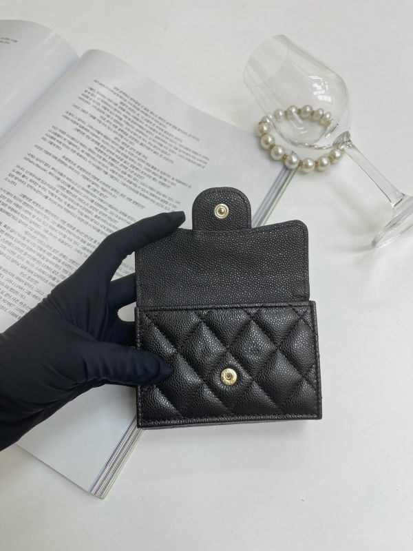 【95成新】CHANEL  COCO迷你雙層三折短夾 