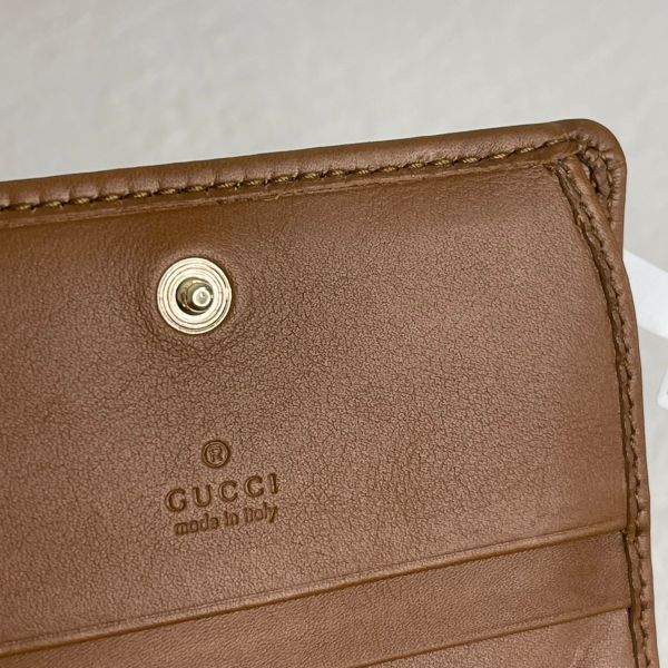 【12期0利率】GUCCI  GG徽章迷你錢包【台灣購證】【95成新】 