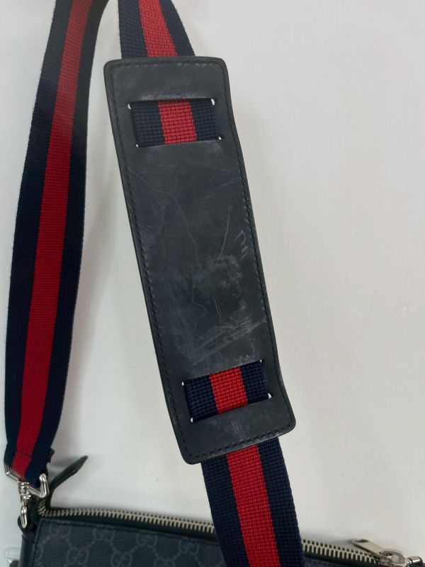 【9成新】GUCCI GG SUPREME 斜背包 