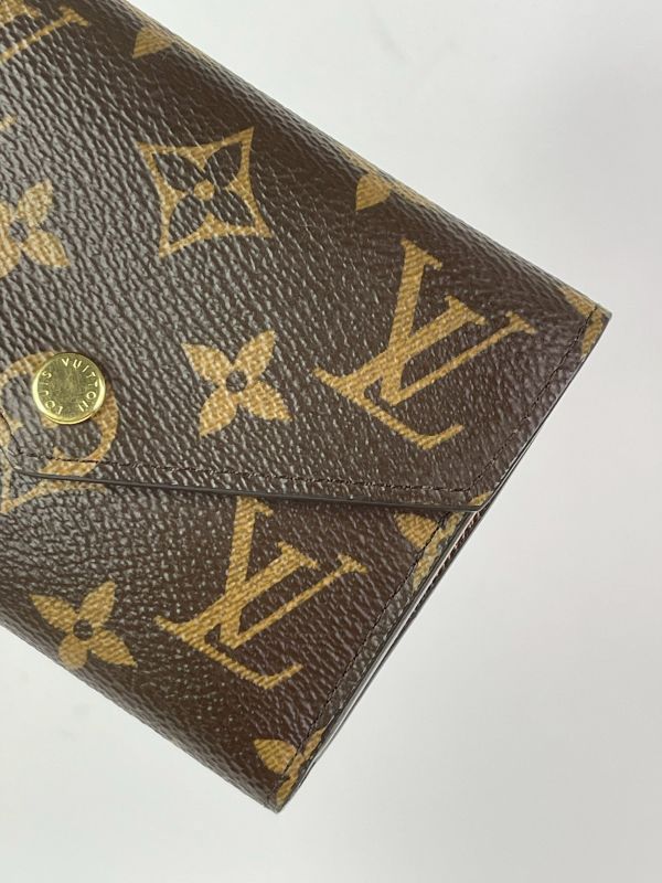 【分期0利率】 LV VICTORINE 老花三折短夾【95成新】