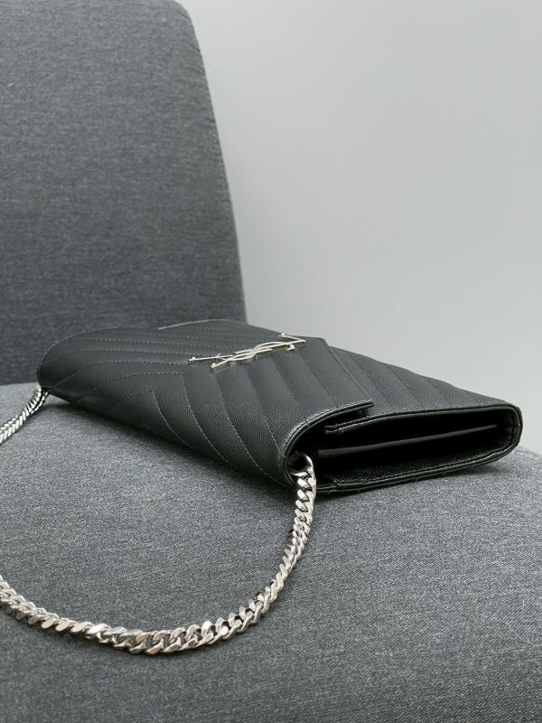 【95成新】YSL WOC 魚子醬鍊包 22.5CM 