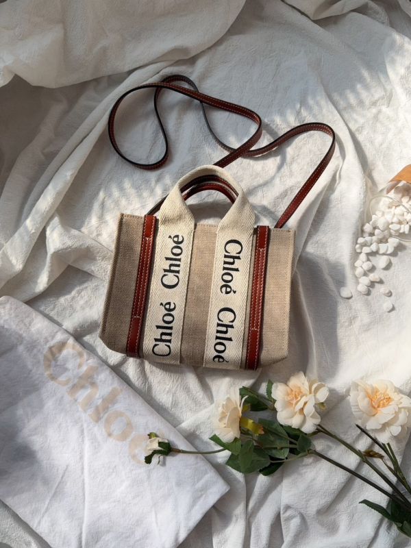 【分期0利率】CHLOE WOODY TOTE 迷你 棕【9成新】 