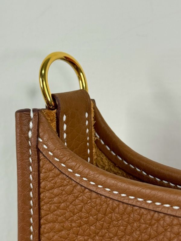 【分期0利率】HERMES Evelyne mini 棕色【未使用閒置品】 