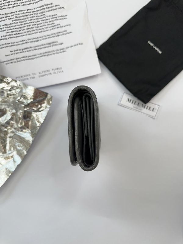 【12期0利率】YSL NIKI三折短夾【99成新】 