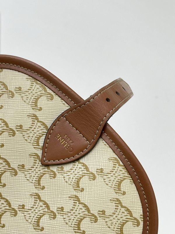 【95成新】CELINE Triomphe帆布中型Folco手袋 