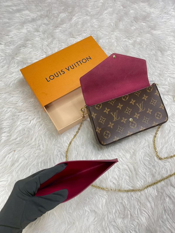 【分期0利率】 LV LV Félicie Pochette 舊款老花三合一 (非絨布內裡)【9成新】 