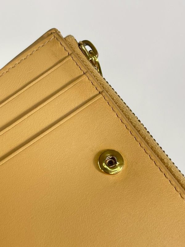 【85成新】BV 大編織對開零錢短夾 